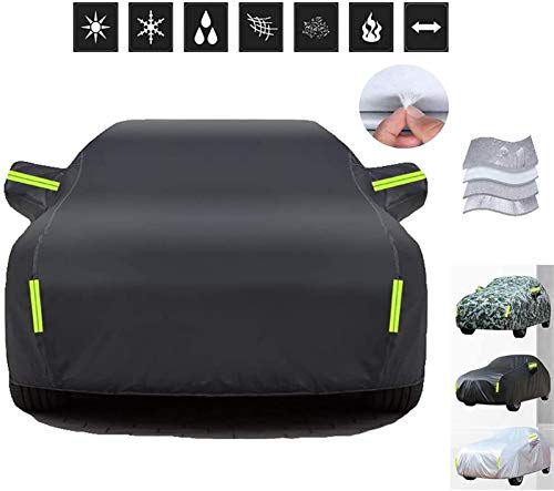 Mmmp Cubiertas coche de la cubierta de coches,% cubierta del coche a prueba de agua y resistente al calor 100, compatible con la cubierta de coche Renault Captur, 4-capa de cubierta del coche forro de