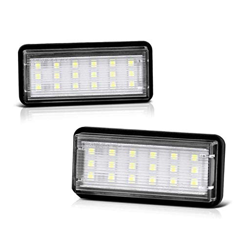 MXQ Cjxin Piezas de Repuesto de luz Trasera LED de la lámpara Auto Placa del carnet de luz Super Brillante Licencia del vehículo a Prueba de Agua Placa de lámpara for GX470 (Emitting Color : A)