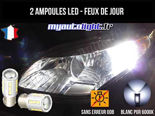 MyAutoLight - Pack de luces de día LED xenón (para Renault Mégane 3), color blanco