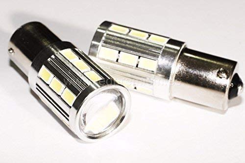 NS LEDPremium 2X Bombillas LAMPARAS Luces DE Marcha ATRAS BA15S P21W LED CANBUS Reverse Back-UP Megane II Clio III