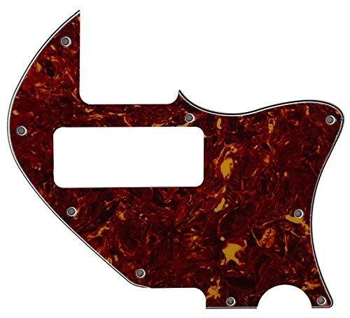 Para US Merle Haggard f Hole Telecaster Style P90 Guitarra Golpeador Scratch Plate (4 capas de tortuga roja)