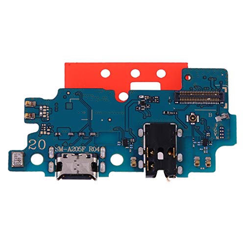 Piezas de Repuesto Circuito Módulo PCB Ficha Porta USB Type C Conector Jack Subir Volver a Cargar + Micrófono Llamadas Dc Tablero Sync Datos + IN Auriculares Compatible para Samsung Galaxy A20