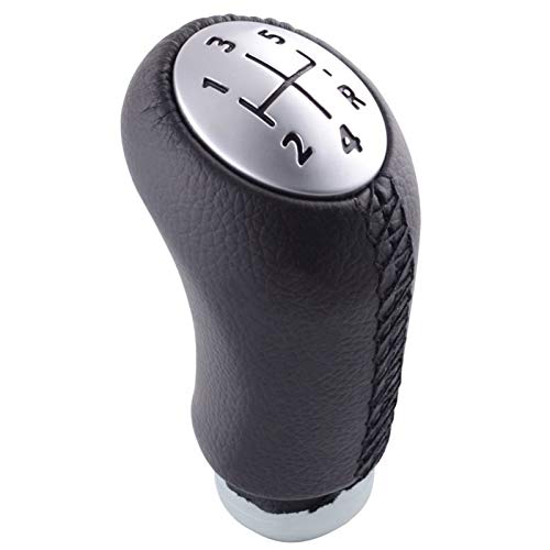 Pomo para Palanca de Cambios Antideslizante 5 Velocidad Universal Gear Shift Knob Palillo Principal del Coche Cambio De Engranaje De La Maneta Palanca para Renault Laguna Megane 2 Clio 3 Escénico 2