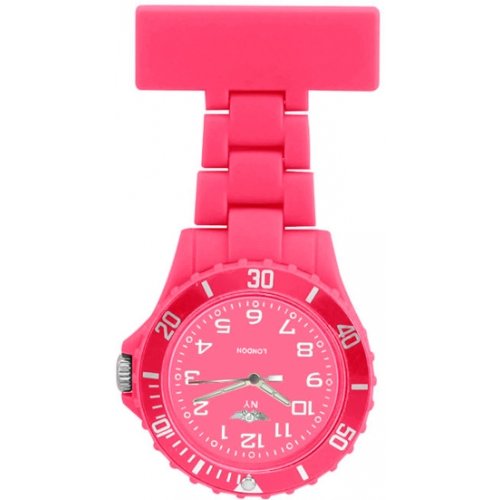 Prince London PI-2022 - Reloj de Bolsillo, Correa de plástico Color Rosa