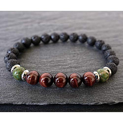 Pulseras Brazalete Joyería Mujer Nuevas Pulseras De Cuentas De Moda para Hombres, Pulseras Clásicas Simples con Cuentas De Piedra para Hombres, Regalo De Joyería-1