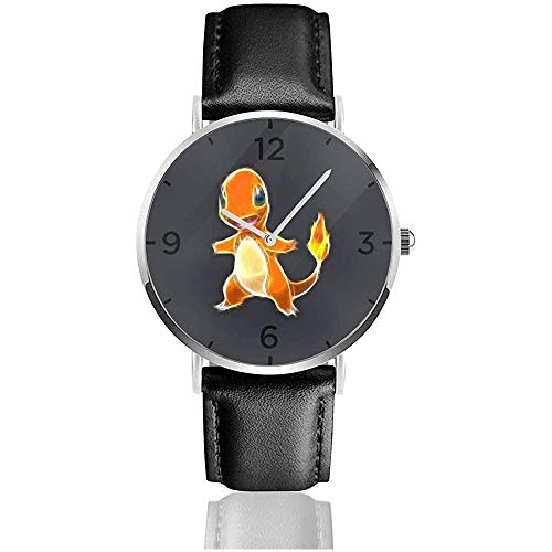 Reloj de Pulsera de Cuarzo Casual de Acero Inoxidable Pi-CHU Charmander