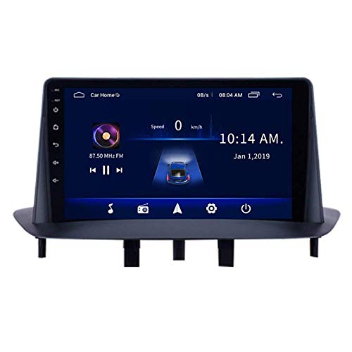 Reproductor MP5 estéreo con Radio de Coche de 9.1 Pulgadas Android 8.1 Compatible con Renault Megane 3 (2009-2014), Pantalla táctil GPS 2.5D, WiFi, Enlace Espejo, sintonizador de Radio (RAM 1G + R