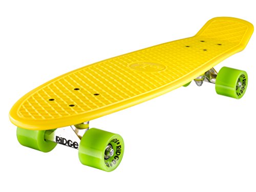 Ridge Retro 27 Skateboard, Unisex, Amarillo, 69 cm