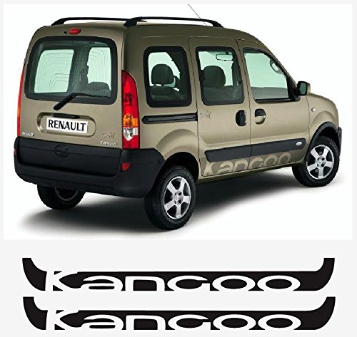 snstyling.com Pegatina para Encajar Renault Kangoo Pampa Lado Pegatina 2 Piezas Conjunto (Negro)