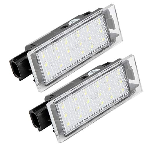 Suuonee License Plate Light, 18Pcs Light Beads 2Pcs Car LED License Lamp