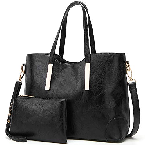 TcIFE Bolsos de Mujer Bolso Hombro Bolso Bandolera Bolso Señoras Tote 2pcs Set