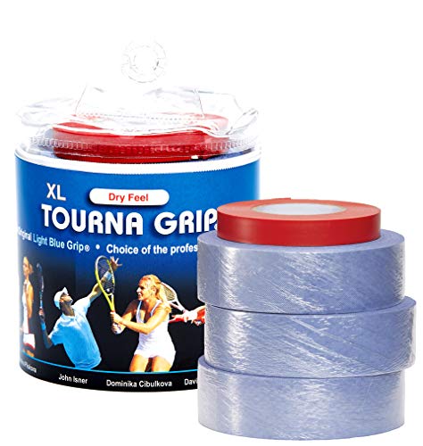 Unique Overgrip Tourna Grip Tour 30er - Mango de Raqueta de Tenis, Color Azul, Talla Standard