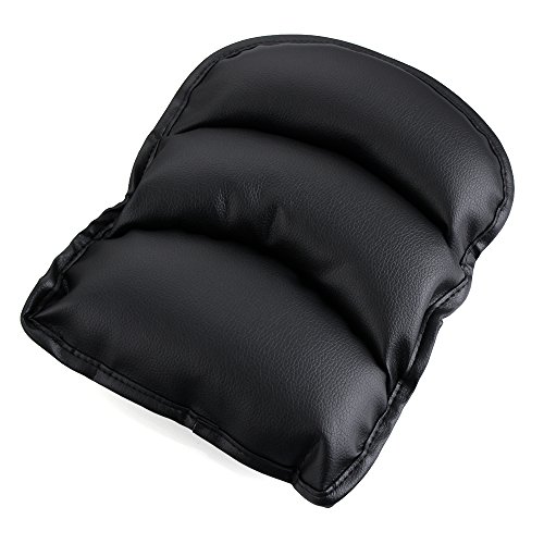 Universal de cuero central apoyabrazos consola caja almohadilla cubierta cojín de apoyo cuadro brazo reposa asiento caja acolchado funda protectora