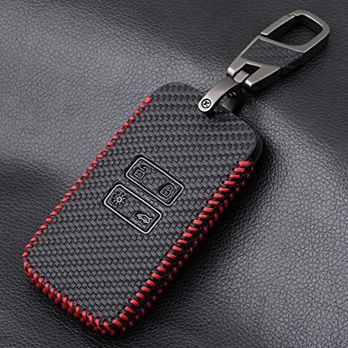 USNASLM Funda de piel para llave de Renault Espace Clio Megane Koleos 4 tarjetas sin llave