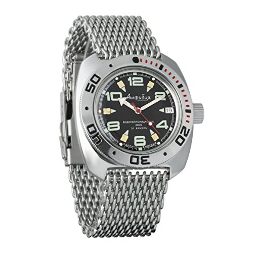 Vostok - Amphibian - 710334 - Reloj de pulsera automático, de buceo, militar, para hombre