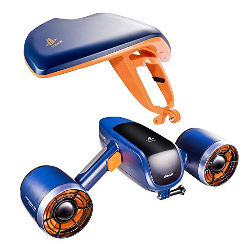 WINDEK Sublue WhiteShark Mix Scooter Submarino con Acción Cámara Montaje Doble Motor 40M Impermeable Scooter Subacuático Eléctrico para Deportes Acuáticos, Buceo, Esnórquel Y Aventuras En El Mar