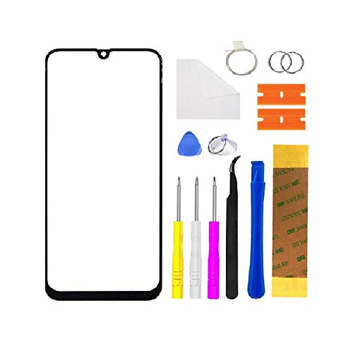 Xlhama Pantalla táctil de repuesto compatible con Samsung Galaxy A40 A405 5,9 pulgadas 2019 (negro), kit de herramientas incluido, sin pantalla LCD, cristal exterior, instalación de maquinaria