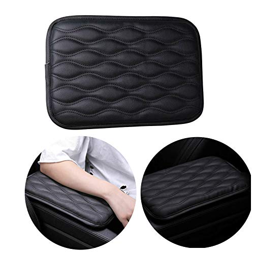 YoMaris Pad de Consola Central, Universal Black Car Armrest Pad Pad Reposabrazos del Coche Asiento Protector de la Cubierta de la Caja para.