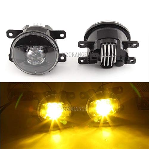 YUSHAOLI YSL For Renault Duster Faros De Niebla Faros For Renault Fluence Kangoo Megane 2 Koleos Halógeno Foglights Lámparas De Niebla Luz (Color : Gold)