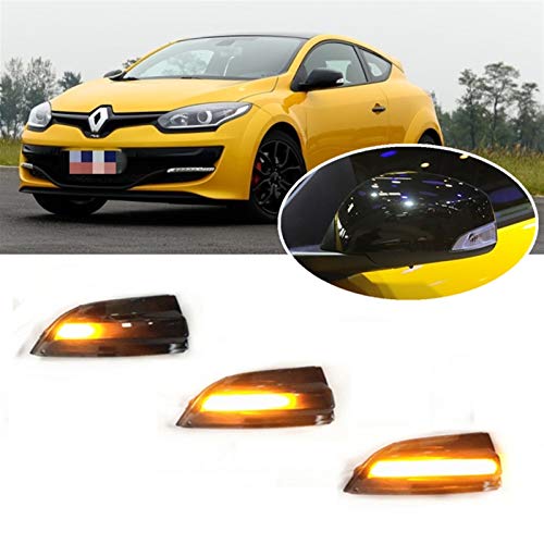 YUSHAOLI YSLI FIT FOR para Renault Megane 3 MK3 III RS 2008-2016 BZ KZ DZ Dynamic Blinker Indicador De La Señal De Luz De Giro (Color : For Megane 3)