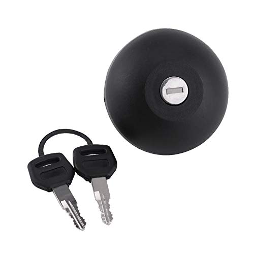 YYLVEV Capacidad del tapón de Bloqueo del Diesel de la Tapa del Tanque de Combustible con 2 Llaves/Ajuste para Renault/Ajuste para Master II 1998-2010 (Color : Black)