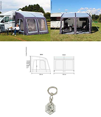 Zisa-Kombi Caravan E-Sport Air 325 XL 932988900084 - Carpa Hinchable con Remolque Cristóbal