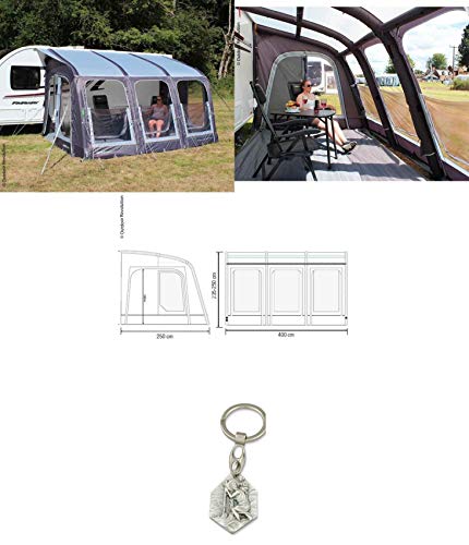 Zisa-Kombi Caravan E-Sport Air 400 (932988900085) - Carpa Hinchable con Remolque Cristóbal