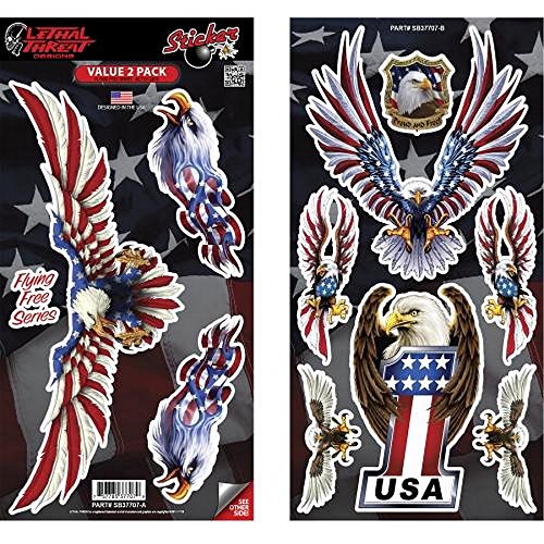 10 pegatinas de alas de águila Royal Bandera de Estados Unidos