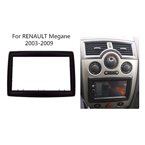 2 Adaptador DIN Panel De CD Estéreo Recorte Interfaz Frame Radio De Coche Salpicadero Ajuste For RENAULT Megane II 2003-2009 2Din