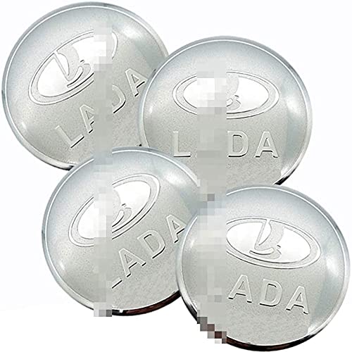 4Pcs TapasDe Centro De Rueda para Lada Niva Kalina Priora Granta Largus Vaz Samara 2110 56mm, De Rueda Resistente Al Agua YAl Polvo, Dedecorativa Accesorios De Estilo