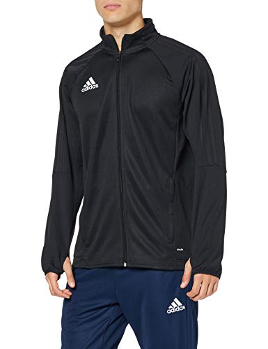 adidas Tiro17 Trg Jkt Chaqueta, Hombre, Negro (Negro/Blanco), L