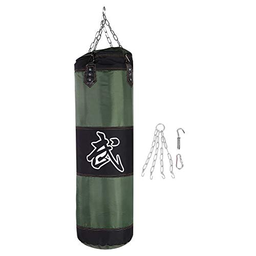 Alomejor Saco De Boxeo De Entrenamiento Saco De Boxeo Pesado Punching Inflable Saco De Entrenamiento Vacío Lucha Karate Punch Punching Sand Bag (80cm-Verde)