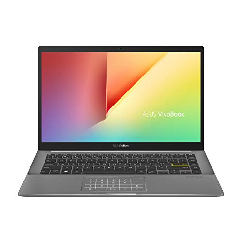 ASUS VivoBook S14 S433EA-AM464 - Ordenador Portátil de 14" Full HD (Intel Core i5-1135G7, 8GB RAM, 512GB SSD, Intel Iris Xe Graphics, Sin Sistema Operativo) Negro Indie-Teclado QWERTY español