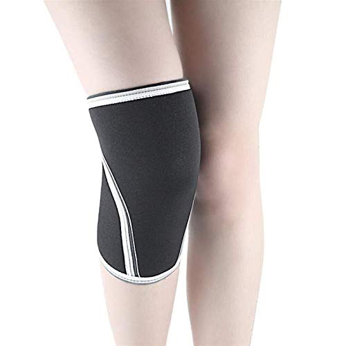 Auoeer Rodilleras Deporte Rodilla Plaza de Rodilla Levantamiento de Pesas 7 mm Outdoor Wintersport @ XL_Black