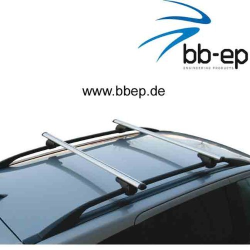 BB-EP-Menabo Fácil Aluminio Baca 90301308 para Saab 9 – 5 Station Wagon con Alcance Normal (hochstehender Techo) para Arco en U Montaje o T-Nut Montaje con 20 mm de Ancho