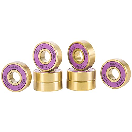 Bextreme Rodamientos ABEC 11 de Alta precisión. Cojinetes de Titanio para Skateboard, Longboard, Patines, monopatines, patinetas, Scooter, Patinete, Skate, surfskate, Cruiser, Penny