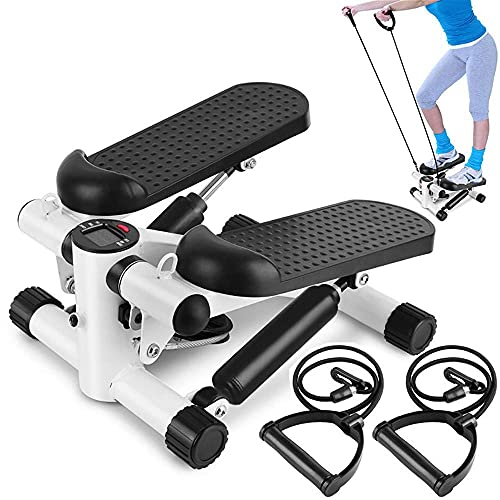 BJH Swing Stepper, Home Stepper con computadora de Entrenamiento inalámbrica Up-Down Stepper para Principiantes y usuarios avanzados, pequeño y Compacto, Equipo de Gimnasio en casa, entrenamient