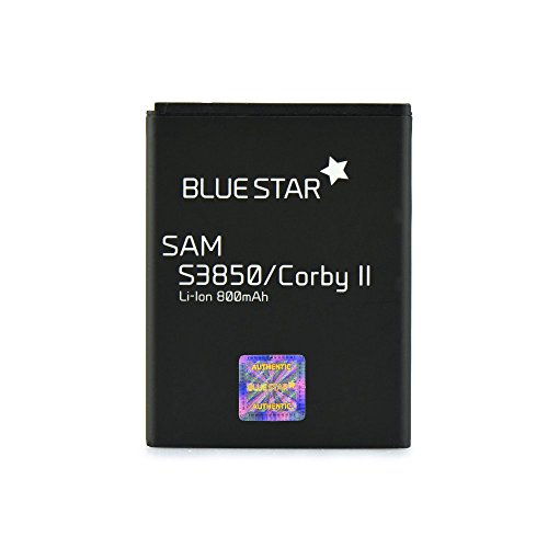 Blue Star Premium - Batería de Li-Ion Litio 800 mAh de Capacidad Carga Rapida 2.0 Compatible con el Samsung s3850 Corby II/ch@t 335