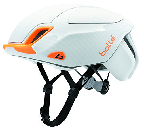 bollé The One Road Premium Casco de Bicicleta, Unisex Adulto, The One Road Premium, White/Orange, L