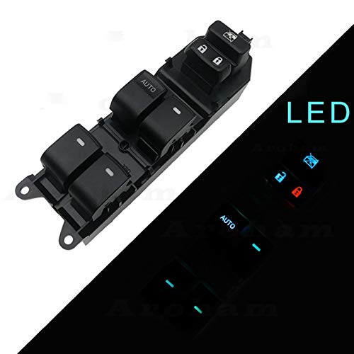 Botonera elevalunas Interruptor de la ventana eléctrica iluminada Ajuste del pasajero para Toyota RAV4 4 Fit para Camry Fit para Corolla Fit para Auris Fit for Urban Cruiser 84820-06130 Fallo a la izq