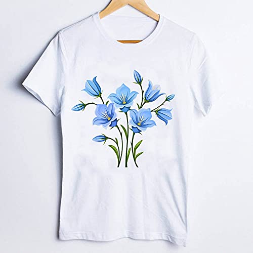 Camisetas para Mujer - Mujeres Dibujos Animados Gráficos Acuarela Mariposa Animal Ropa De Manga Corta, Acuarela De Verano Estampado Camiseta Femenina Señora Ropa Camiseta Camiseta, Mariposa, K, M