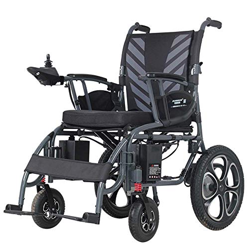 CANDYANA Plegable de Viaje Powerchair portátil Silla de Ruedas eléctrica Movilidad Drive con Energía Eléctrica o el Uso como Silla de Ruedas Manual