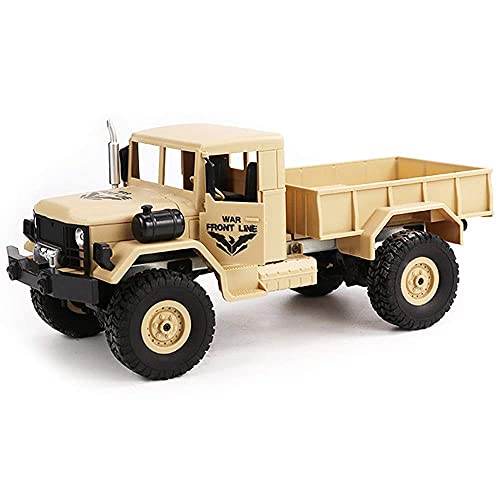 Coche de control remoto de niño niña, juguetes de coches de control remoto originales 1/16 2.4G 4WD Camión militar todoterreno Crawler RC Car Off-Road Coche de escalada eléctrico Juguetes para niños