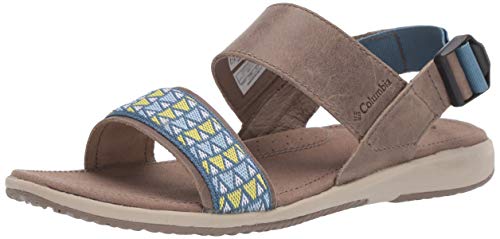 Columbia Solana, Sandalias Mujer, Azul (Wet Sand, Steel), 43 EU