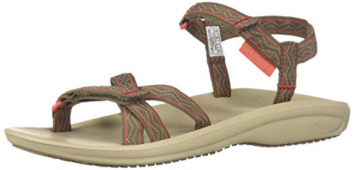 Columbia Wave Train™, Sandalias Mujer, Marrón (Wet Sand, Red Coral), 41 EU