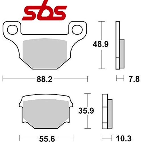 Compatible con TGB 303 R 125 2004-2008 PASTIGLIA Freno anteriore Pastillas DE Freno SBS 203HF CERÁMICO