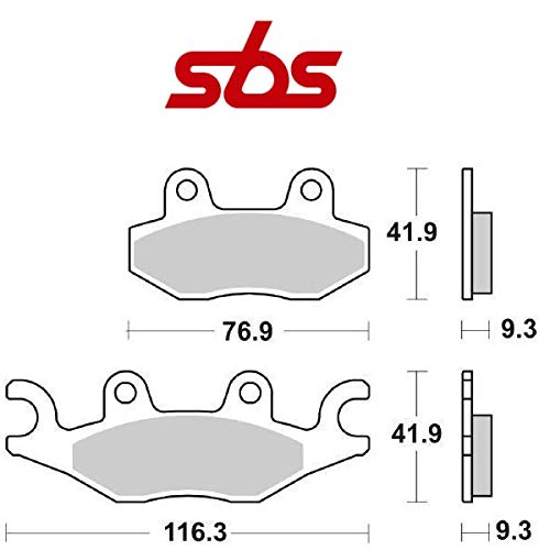 Compatible con TGB X Large 125 2011-2011 PASTIGLIA Freno anteriore Pastillas DE Freno SBS 210HF CERÁMICO