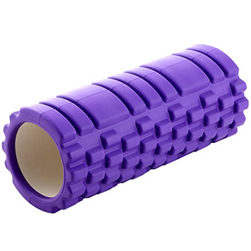 DanTanes Mini EVA Columna de Yoga Hueca de diámetro pequeño Eje de Espuma Barra de Equilibrio para Principiantes Fitness Auxiliar 30 cm (púrpura)