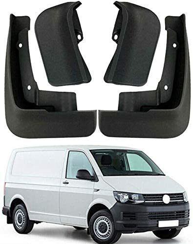 DENGD Guardabarros Guardabarros para V-W Transporter Caravelle T5 T6 Multiva 2005-2020, Guardabarros Personalizados para Ruedas de Coche, Guardabarros Delanteros Traseros, 4 Piezas