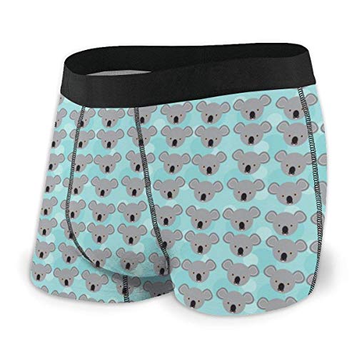 Drempad Calzoncillos Bóxers Slips, Men's Boxer Brief Funny Koala Face Protection Brief/Shorts/Ropa Interior Lightweight